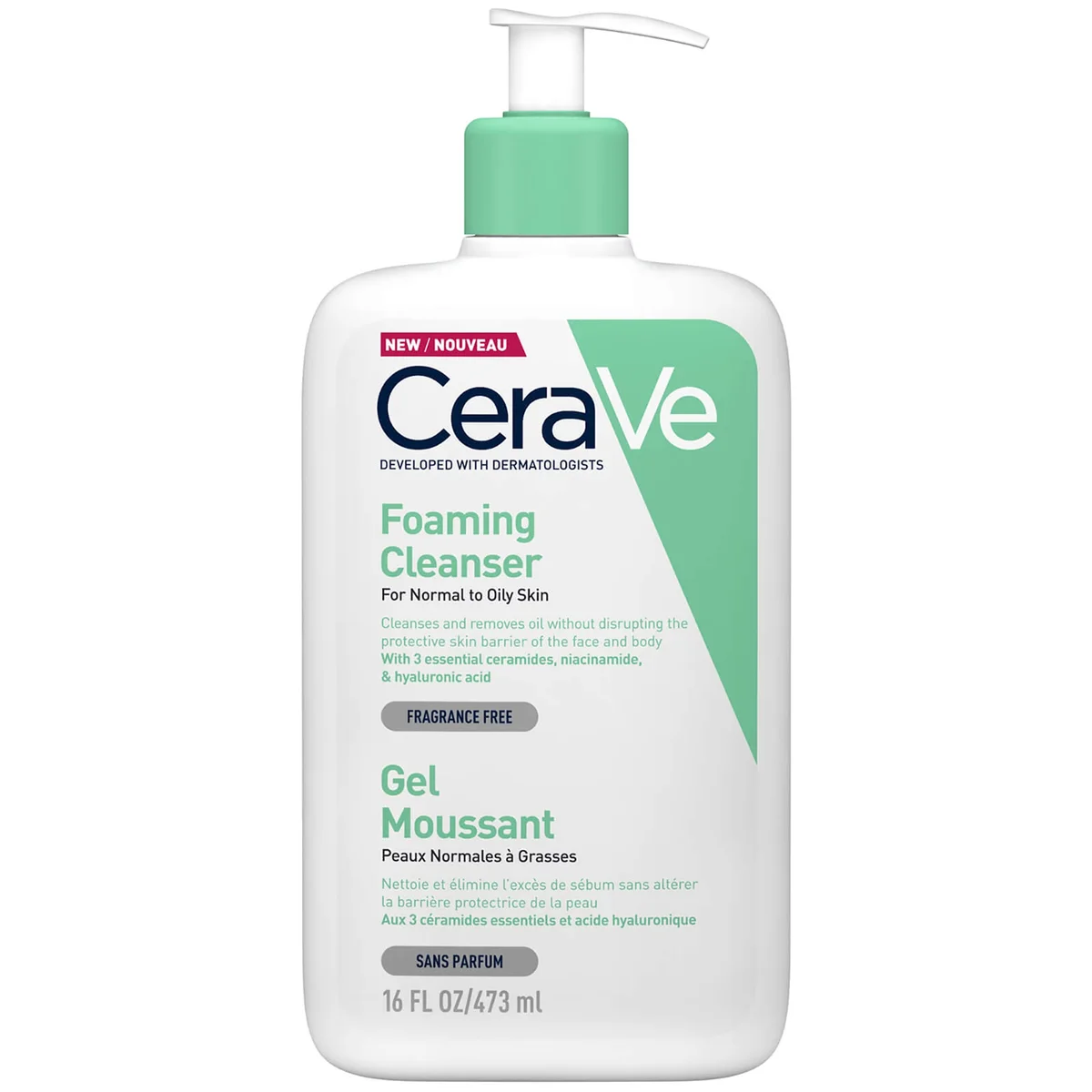 Foaming Cleanser with Niacinamide for Normal to Oily Skin 473ml