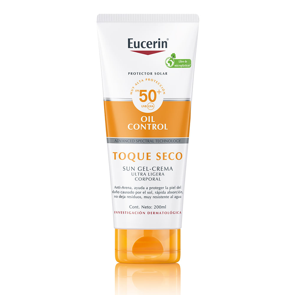Protector Solar en Crema Eucerin Oil Control Sun Gel Toque Seco Fps 50+ x 200 ml