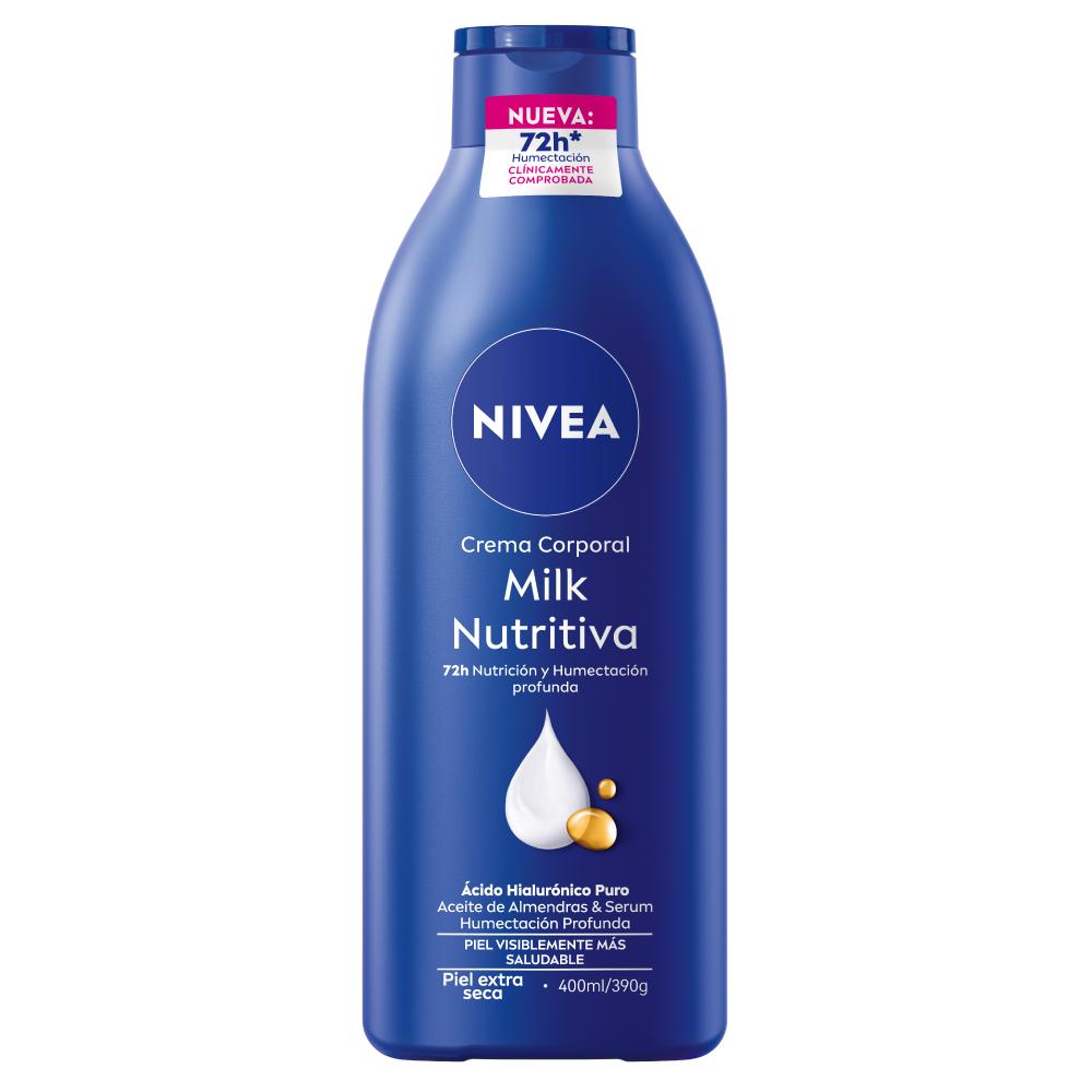 Crema Corporal Hidratante Nivea Milk Nutritiva para Piel Extra Seca x 400 ml